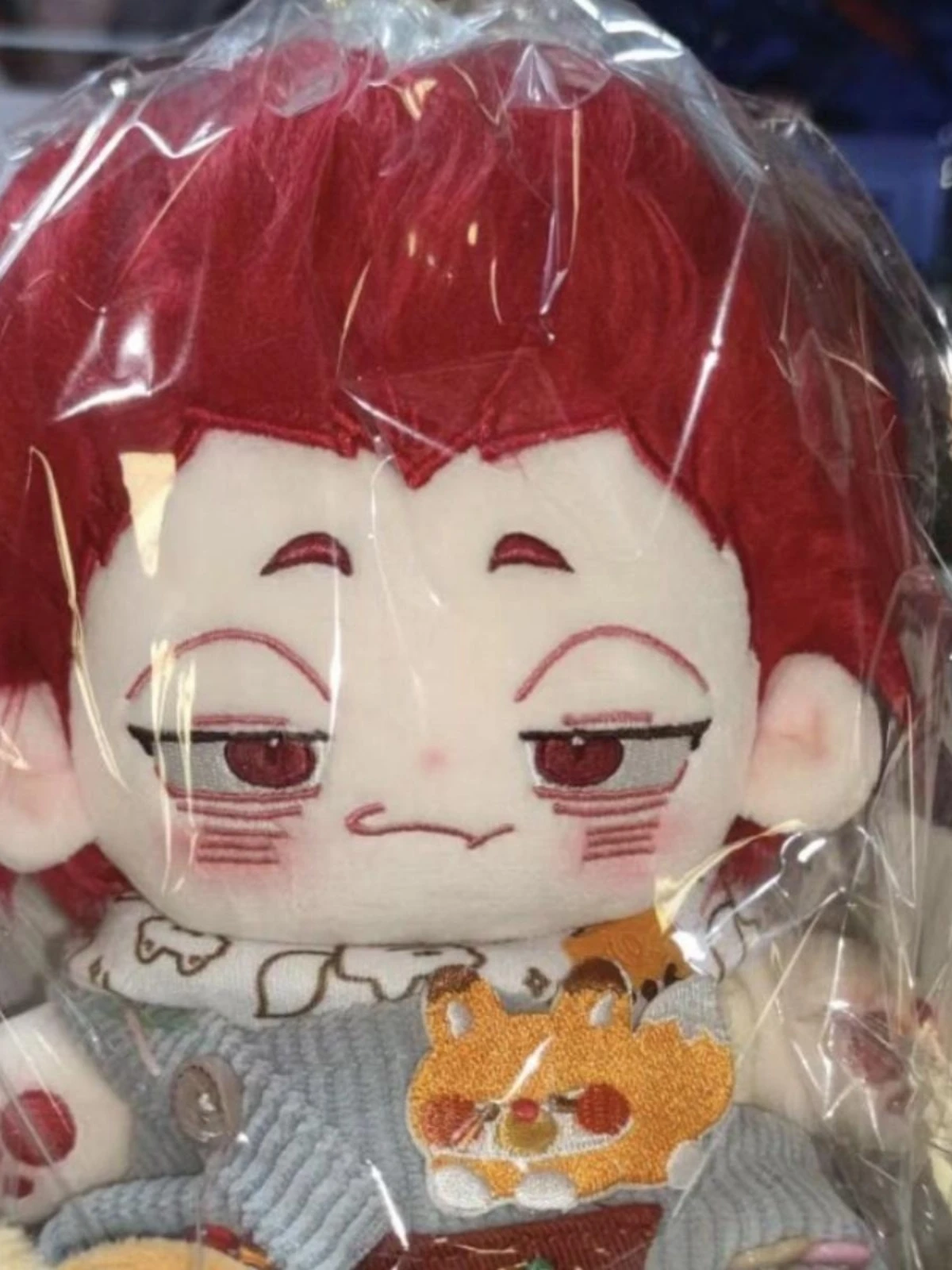 Cotton Doll Haikyuu!! Tendou Satori Cosplay Puppet 20cm Felt Naked Baby Maumet Furry Costume Change Figures Cartoon Anime Cute