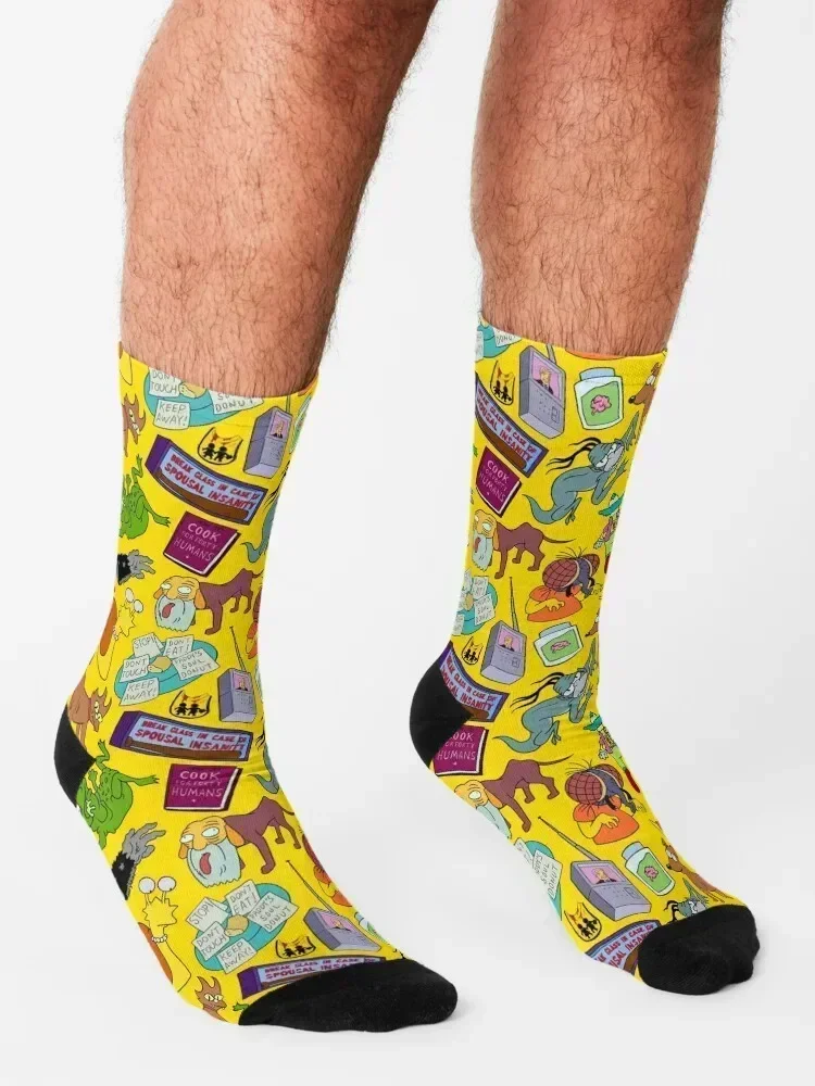Treehouse of Horror Socks FASHION cute custom sports kids Socks Girl Men's