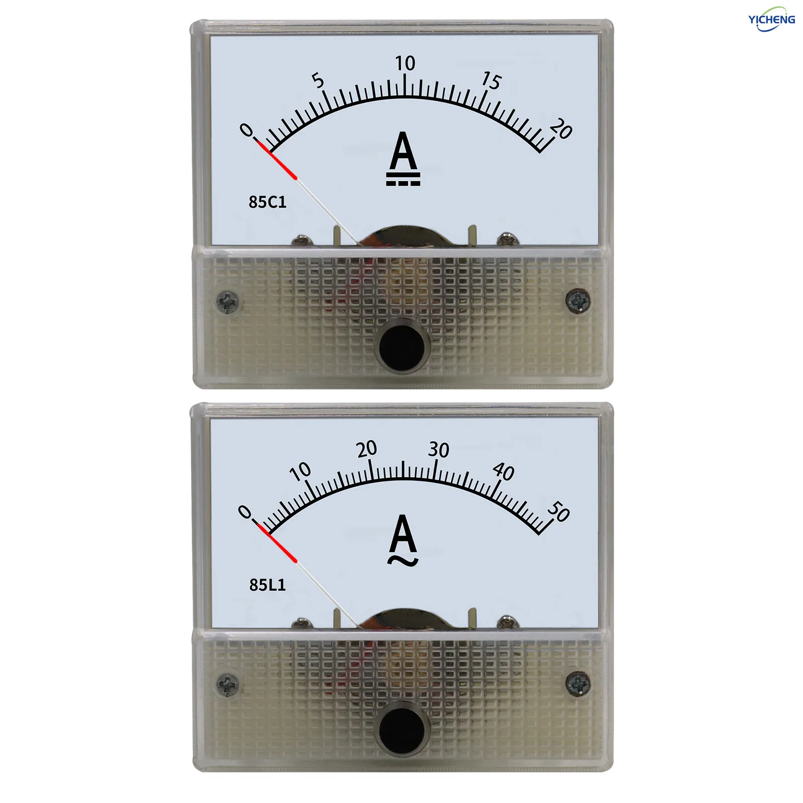 YICHENG Pointer type mechanical 85C1 ammeter, DC/AC 1A-50A .Direct connection - Image 2