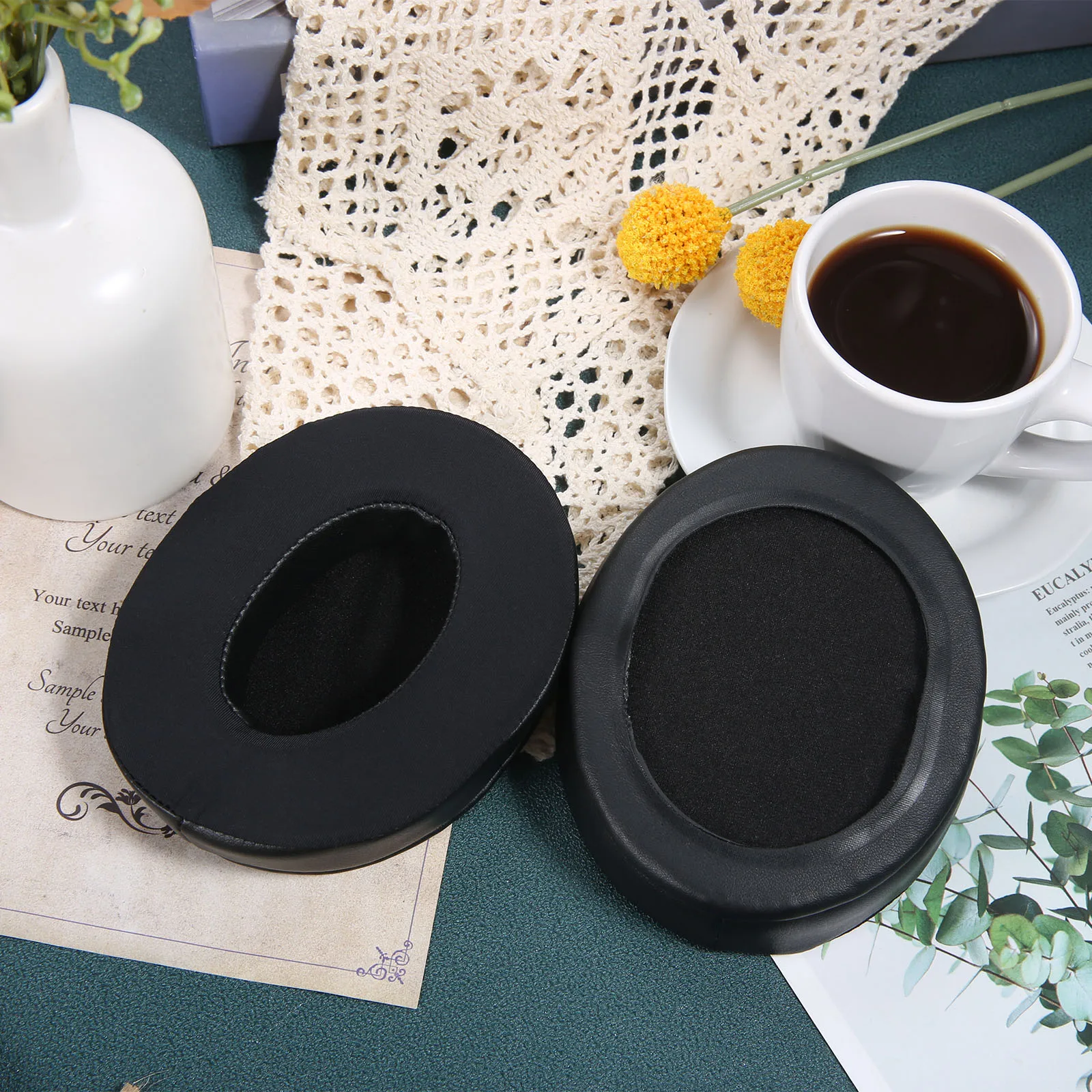 2 pz/paia cuffie auricolari di ricambio, copertura protettiva per cuffie montata sulla testa, per cuffie Sony MDR-7506 MDR-V7 MDR-CD900ST