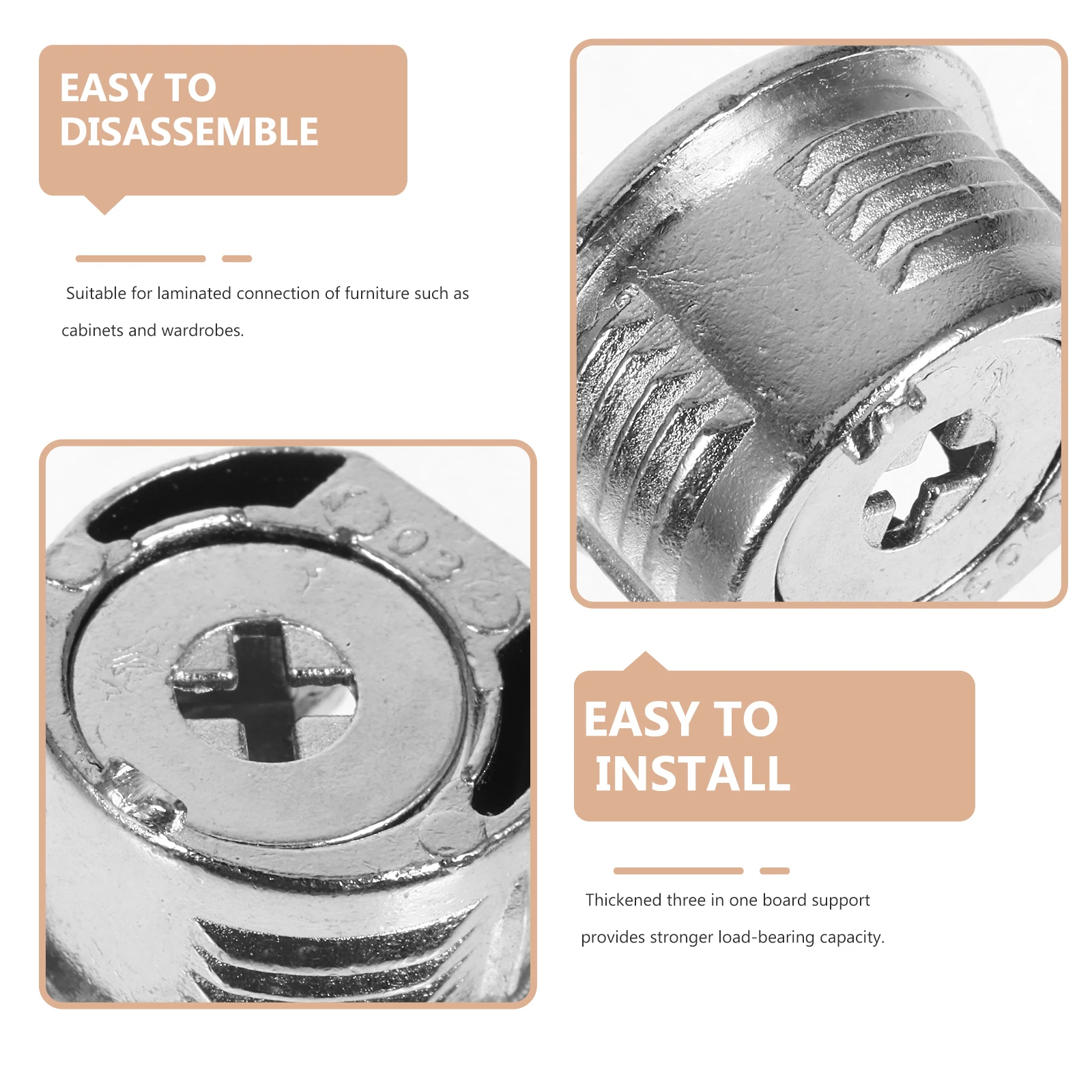 

10pcs Shelf Bracket Cam Lock For Cabinet Wardrobe Furniture Support Connector Hardware Parts Closet Shelf Holders