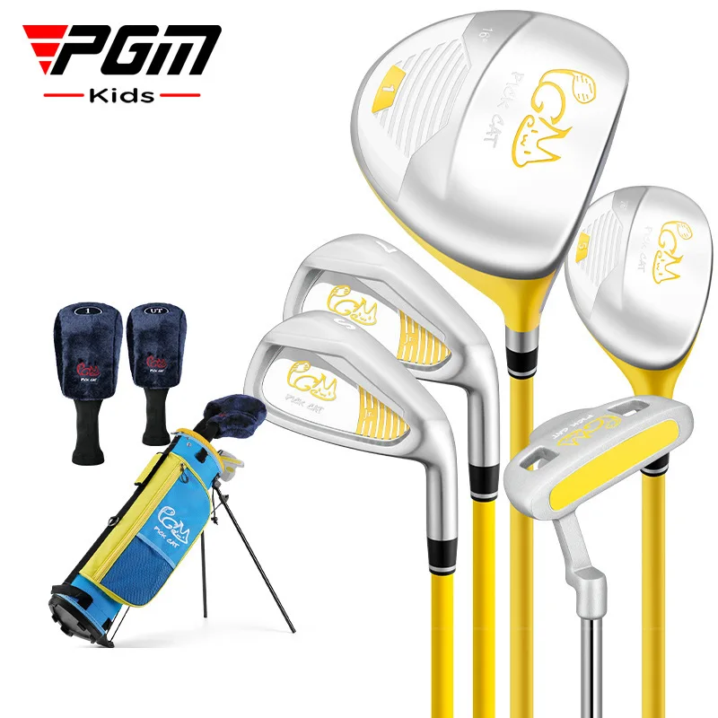 PGM Kids Golf Clubs Set Junior Right Handed Stainless Steel Children Beginners Practice 5pcs Pole with Bag JRTG007 Wholesale