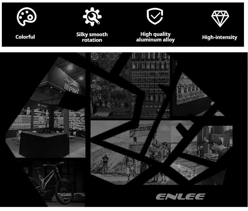 ENLEE Fahrrad Schaltwerk Positive Und Negative Zahn Keramik Guide Rad Mountain Road Bike 10/12/14/16T Guide Rad – Detail 2
