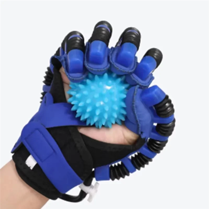 Rehabilitation Training Gloves M Size 5 Levels Of Heat Electric Hands-On Exercise EU Plug For Rehabilitation Training Left Hand
