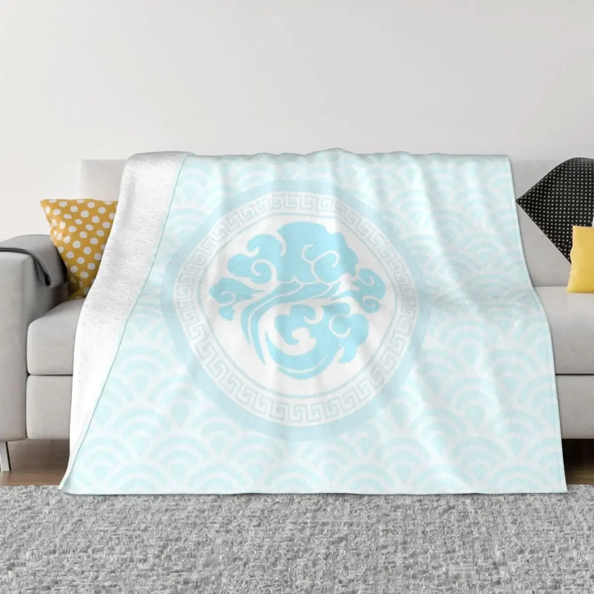 

Gusu Lan Logo Throw Blanket Flannels Summer Beddings Blankets