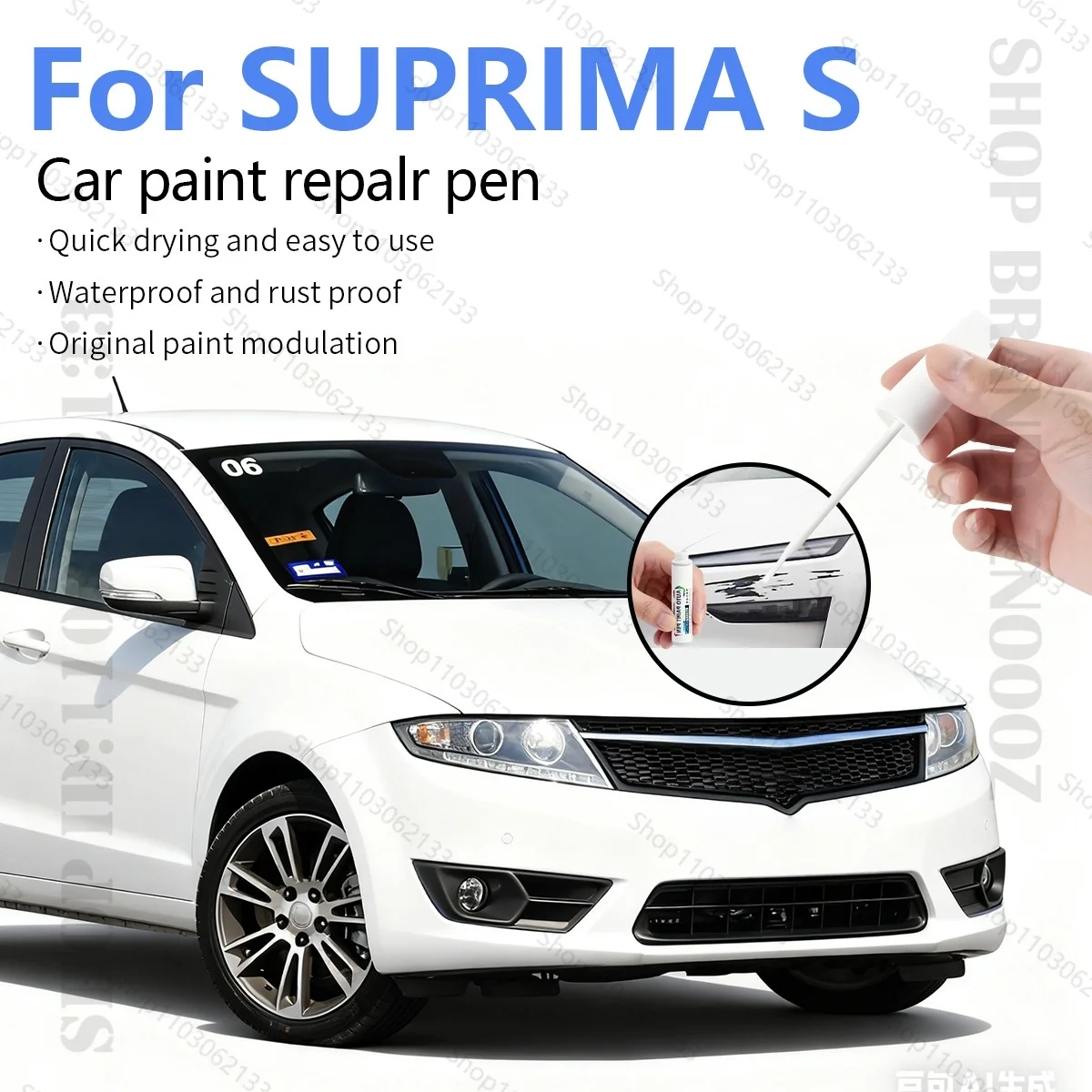 

Ручка для ремонта автомобильной краски, аксессуары для ремонта царапин, синий A0203, черный A0216, белый A0157, красный для 2013-2018 PROTON SUPRIMA S