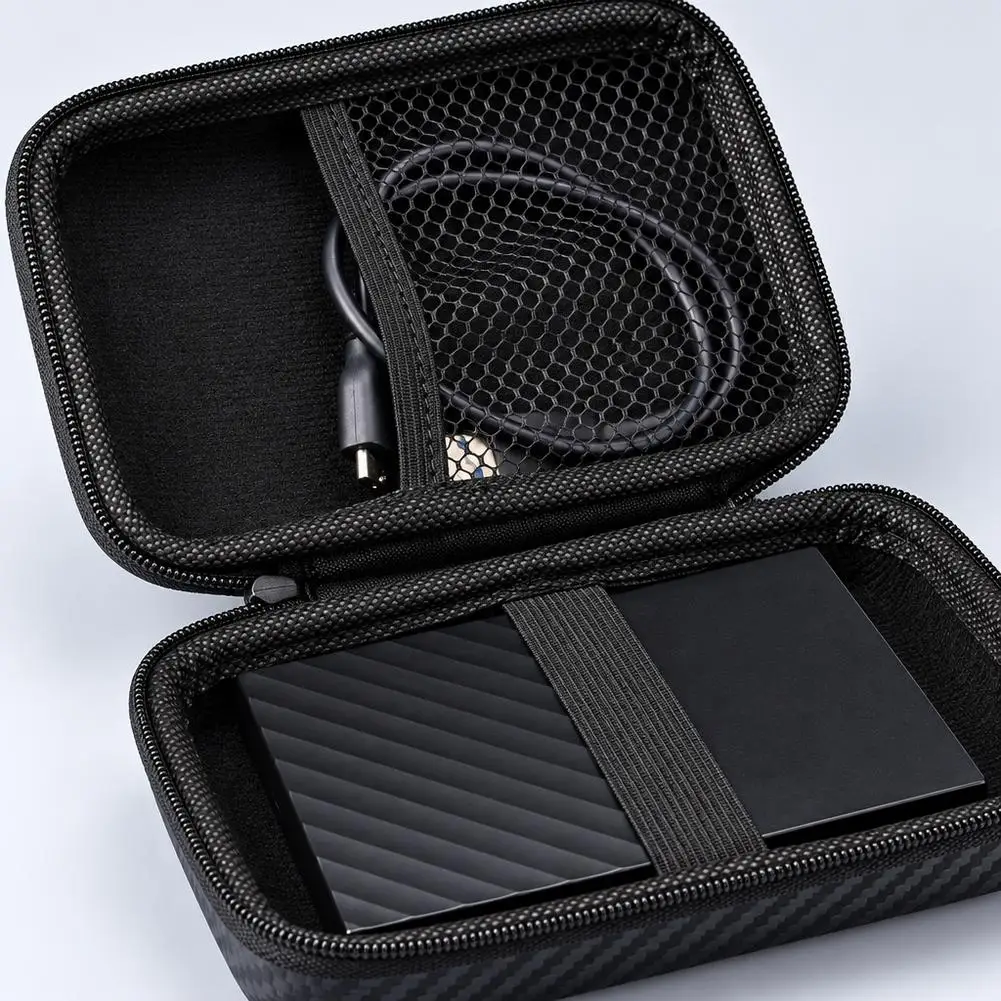 Portable Eva Storage Bag Zipper Pouch Mobile Phone Charger Protection Bag Mobile Hard Disk Bag U Disk Data Cable Storage