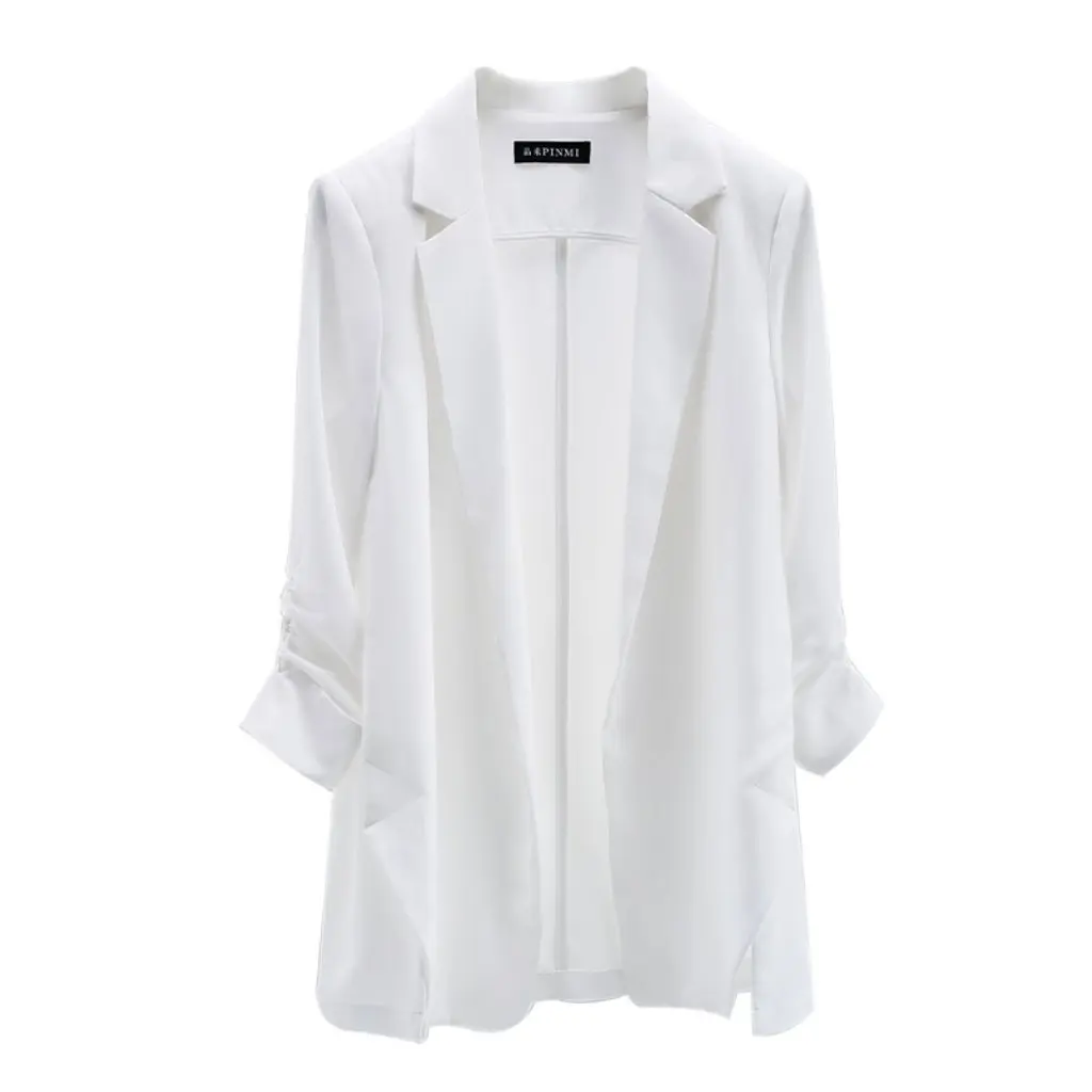Hoogwaardige damesblazer groothandel veelzijdige zomer dun ontwerp high-end streetwear zonbescherming top