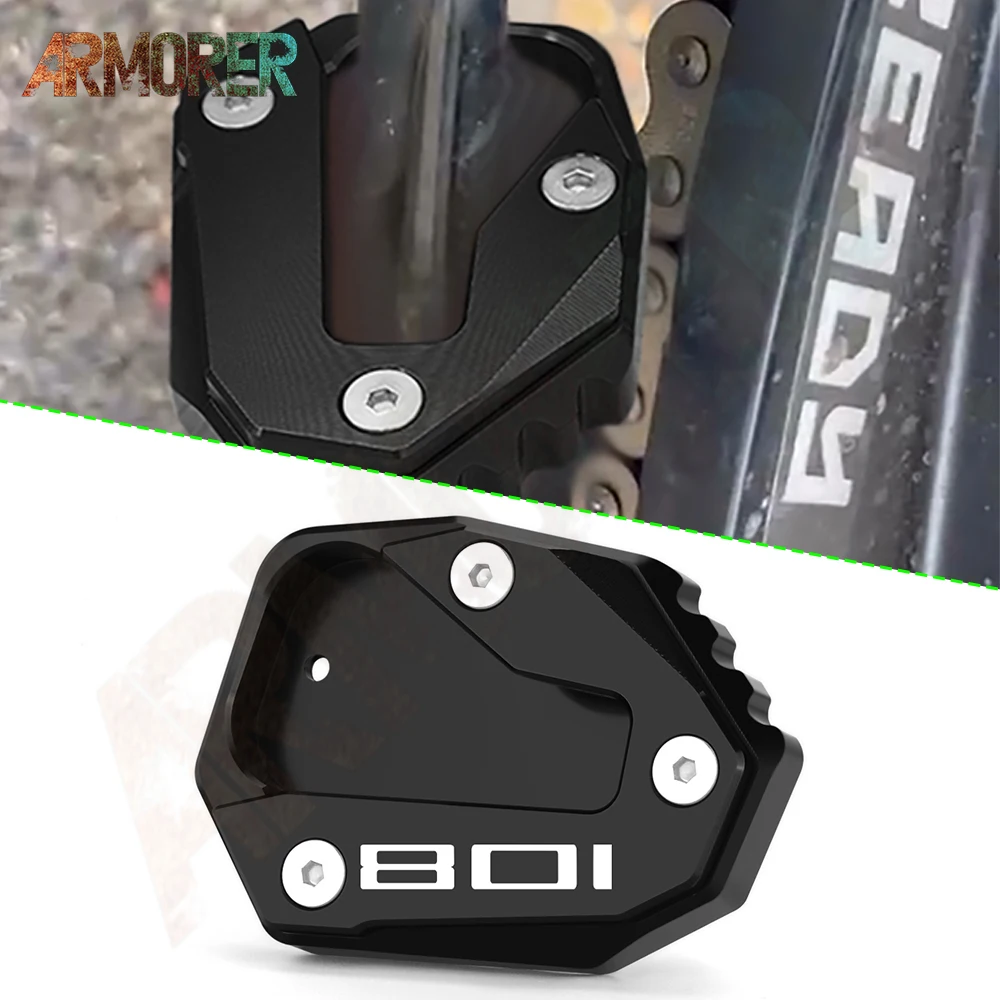 

Для Hus Svartpilen 801 SVARTPILEN 801 2024-2025 мотоциклетные алюминиевые аксессуары с ЧПУ, боковая опора, удлинитель, черная накладка