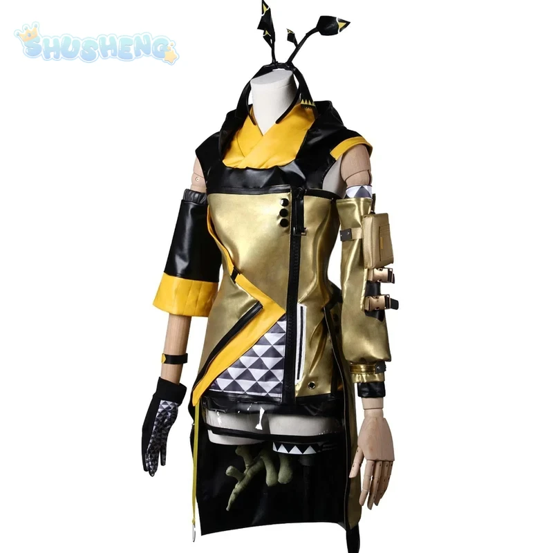 Game Arknights Weedy Cosplay Costume Tail waist bag arm ring accessories and props Halloween party handsome and fashionable set