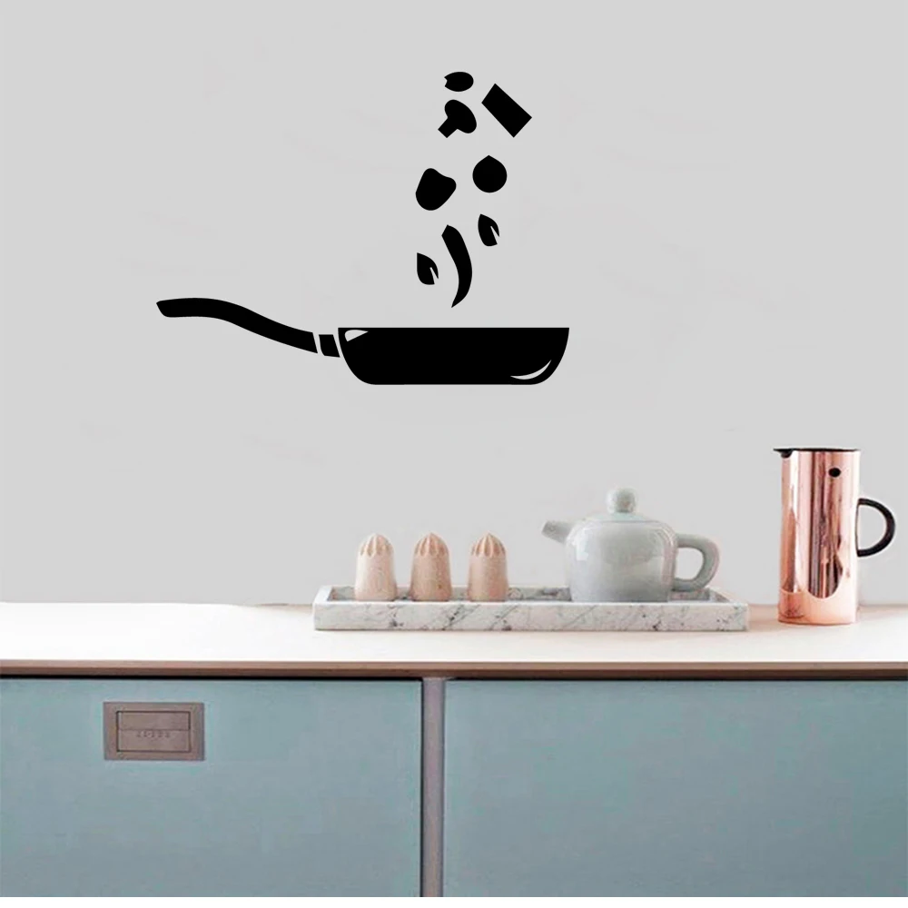 

1 pc nice kitchenwares or cooking Wall Stickers Decorative Sticker Home Decor Kids Room Nature Decor Wall Art Drop Shipping