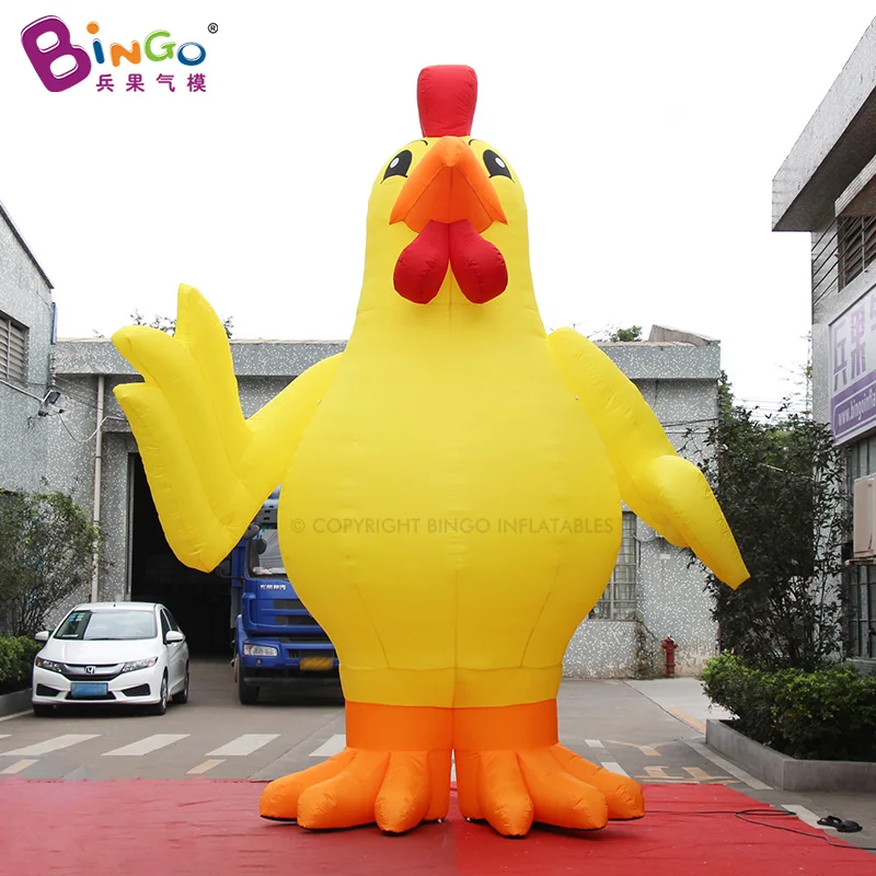 High Quality Inflatable Giant Yellow Chicken Inflatable Classic Chicken Model For Advertising/Display-BG-C0321-Bingo-made