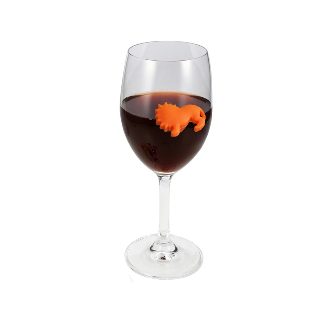 

24pcs Wine Glass Animal Shapes Reusable Drink Identifiers For Parties Bars Weddings Cocktail Nightclub Family Events Cup