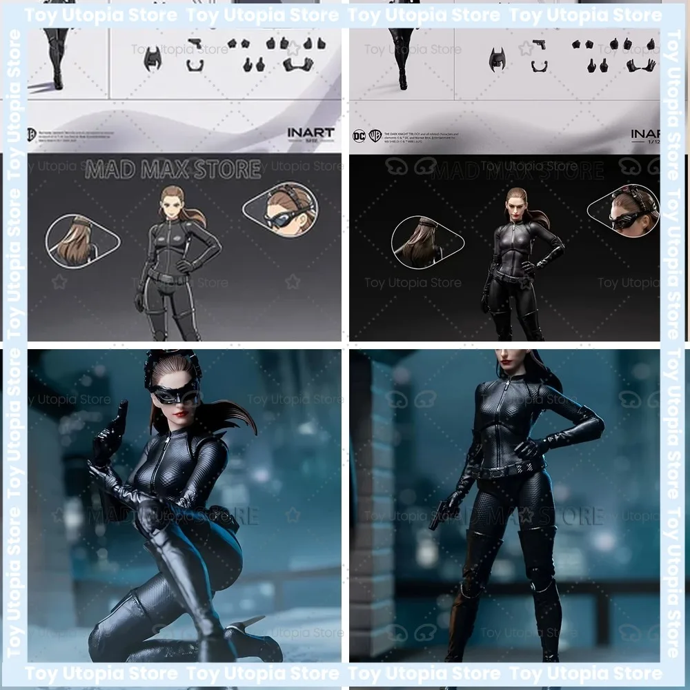 

INART 1/12 Scale Catwoman Action Figure The Dark Knight Rises 6 Inch Collectible Model Toy Gift, High Detail Movable Body
