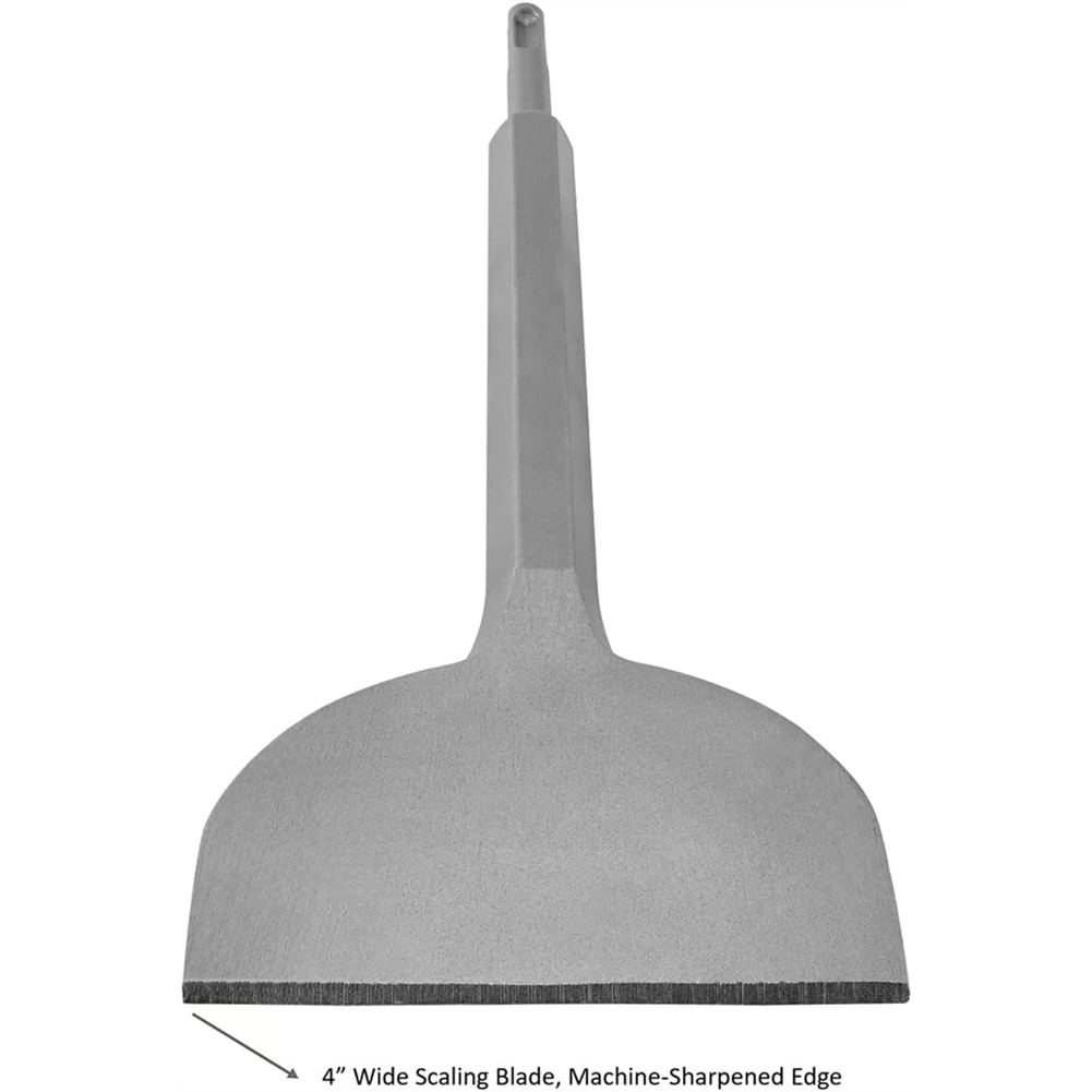 4 Inch Wide Tile & Thinset Scaling Chisel SDS-Plus Shank 4