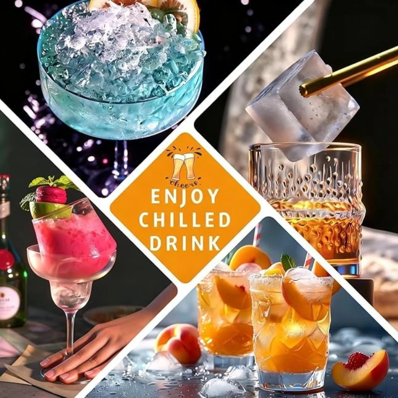 15er Silikon-Eiswürfelform mit Zange, BPA-frei, für Whiskey, Cocktails, Kaffee, Bourbon – wiederverwendbar, einfach zu befüllen und zu entnehmen – Detail 7