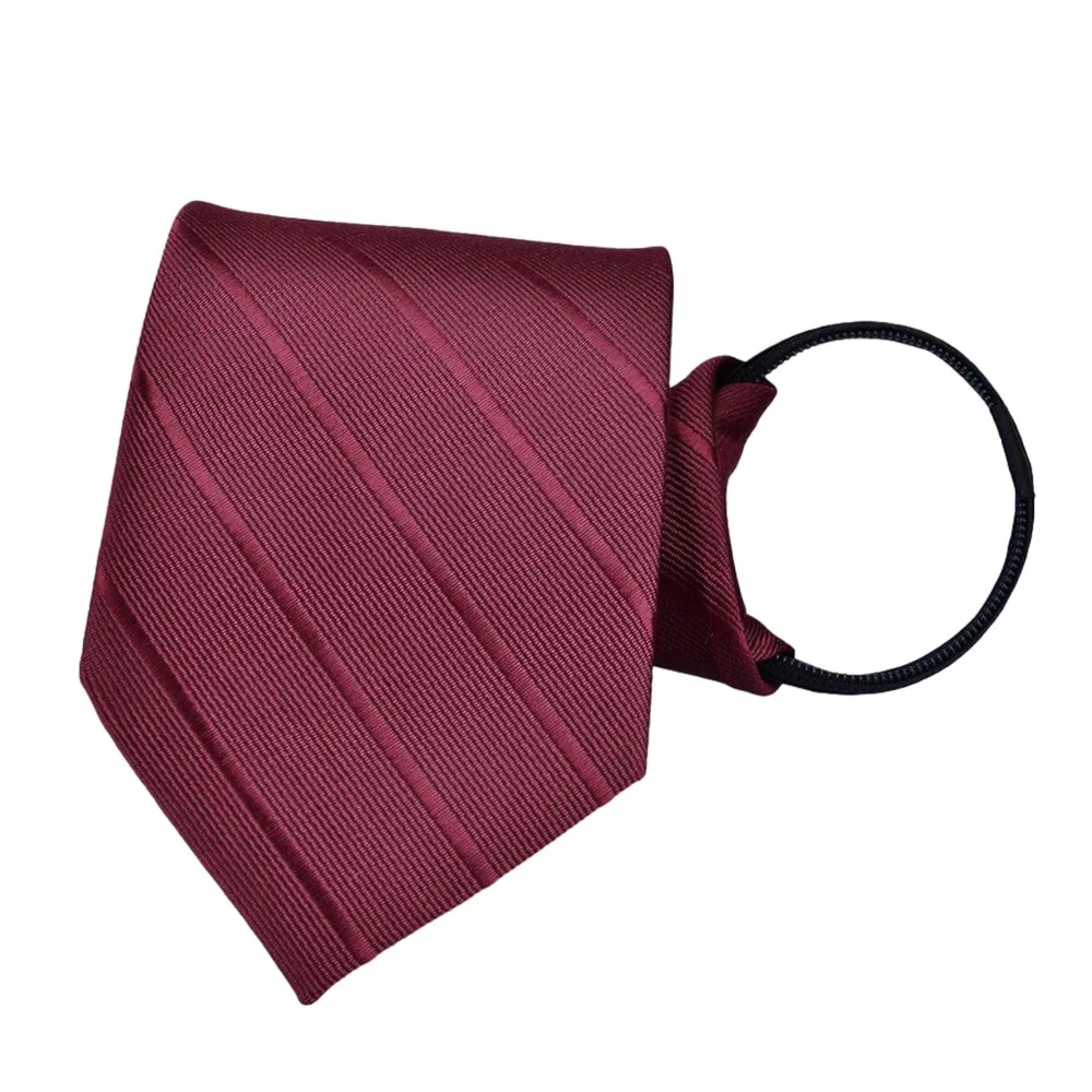 

Элегантный мужской галстук в полоску, синий, черный, регулируемый галстук на молнии, подарки