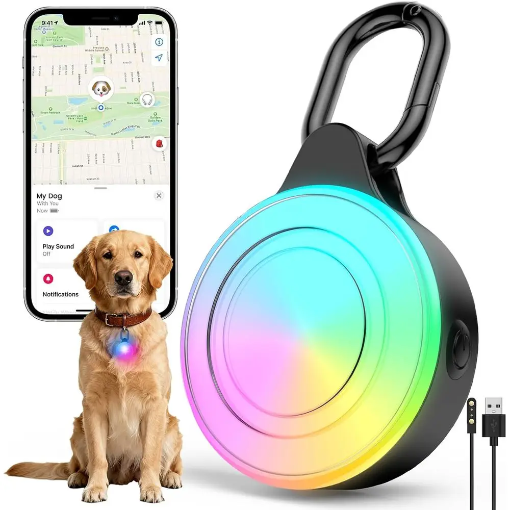 2-in-1 GPS Dog Tracker and LED Safety Light