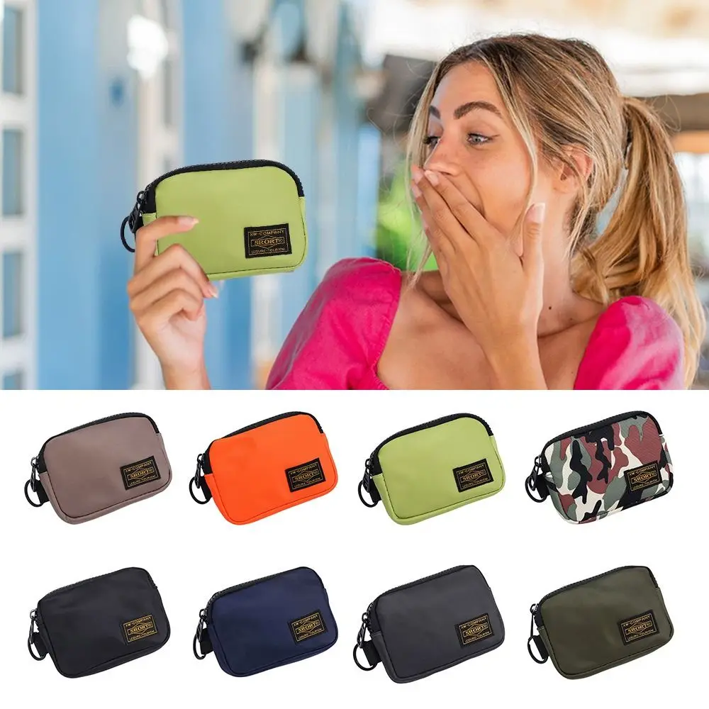 

Новый холщовый Кошелек для монет на молнии, однотонная сумка для хранения, женский рюкзак, подвесная сумка для мальчиков