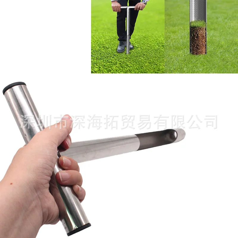 Soil Sample Collector Course Drilling Soil Sampling Instrument Soil Analysis Dry Humidity Golf Course Maintenance Tool