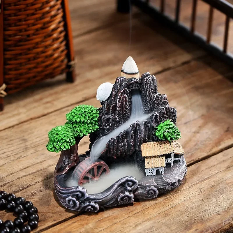 Dragon Backflow Incense Cones Zen Garden Living Room Smoke Waterfall Dragon Decor Home Porte Encens Ecoflow Home Decor