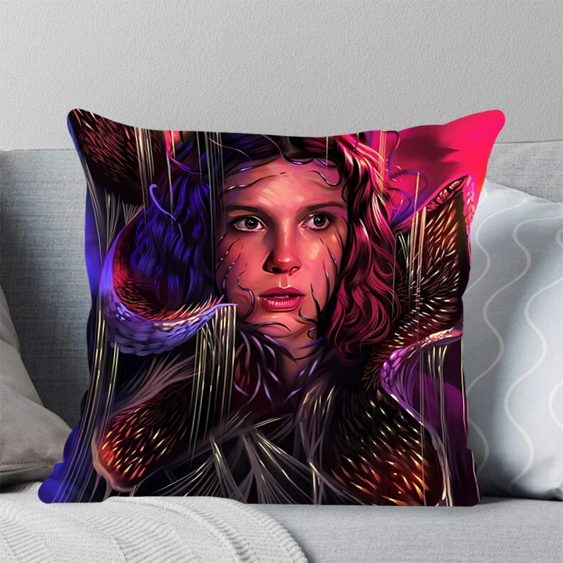 High-quality bedding square pillow comfortable sofa pillow cover Office leisure cushion pillowcase Stranger Things Home Decor