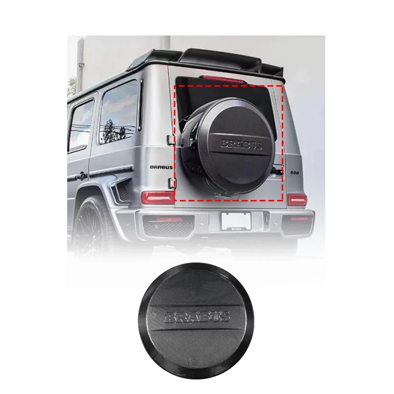 Carbon Fiber Rear Spare Tire Cover Upgrade to B-Brabus  Wheel    For Mercedess-Benzs W464 W463A G63 G65