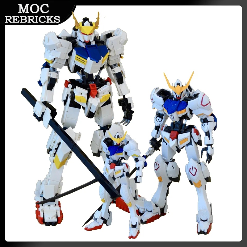 Populaire Game Mecha Serie Moc Bouwsteen Robot Barbatos 4th Mechanische Warrior Diy Bricks Speelgoed Model Jongen Verjaardagscadeau