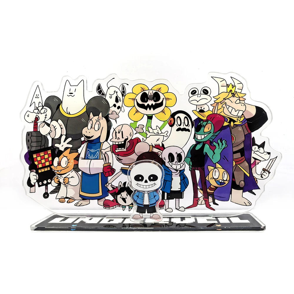 

BIG SIZE Undertale Frisk Sans Papyrus Toriel Undyne Alphys Mettaton acrylic stand standee figure toy