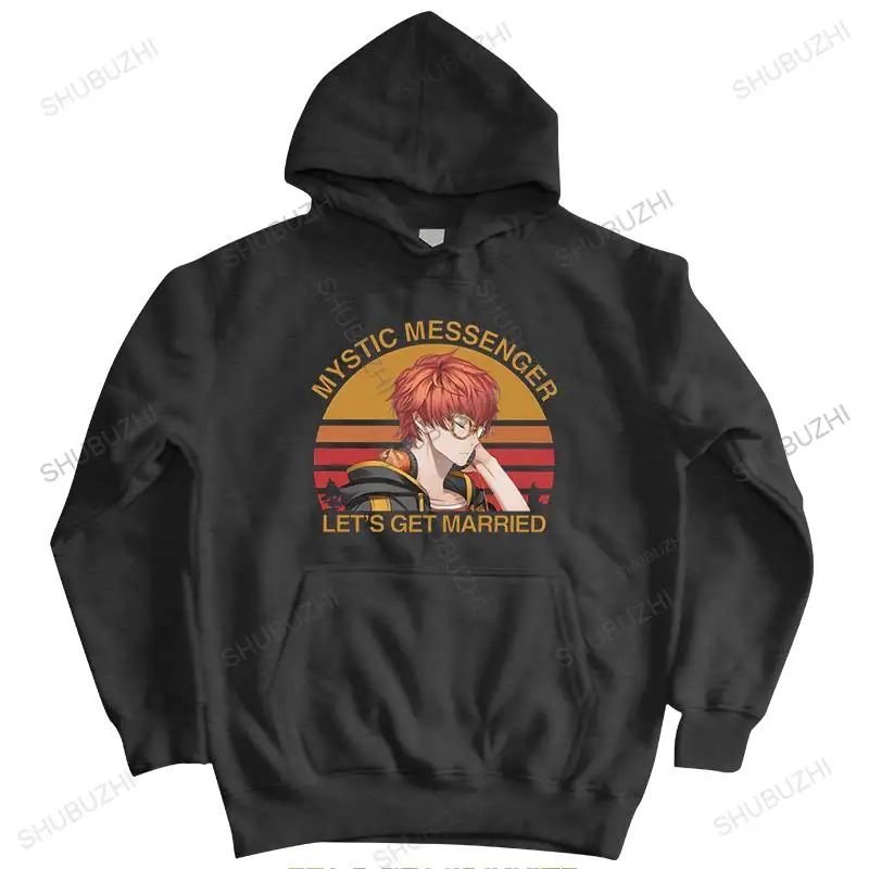 Classic Vintage Mystic Messenger zipper Men Pure Cotton 707 Saeyoung Choi hoody Otome Game sweatshirt Tops Fans pullover