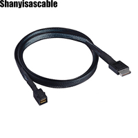 1.0M OCuLink PCIe PCI-Express SFF-8611 4i to MINI SAS HD SFF-8643 SSD Data Active Cable