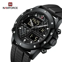 NAVIFORCE NF9221  Luxury Brand Men's Sports Watches LED Digital Clock Male Military Chronograph Quartz Wristwatch