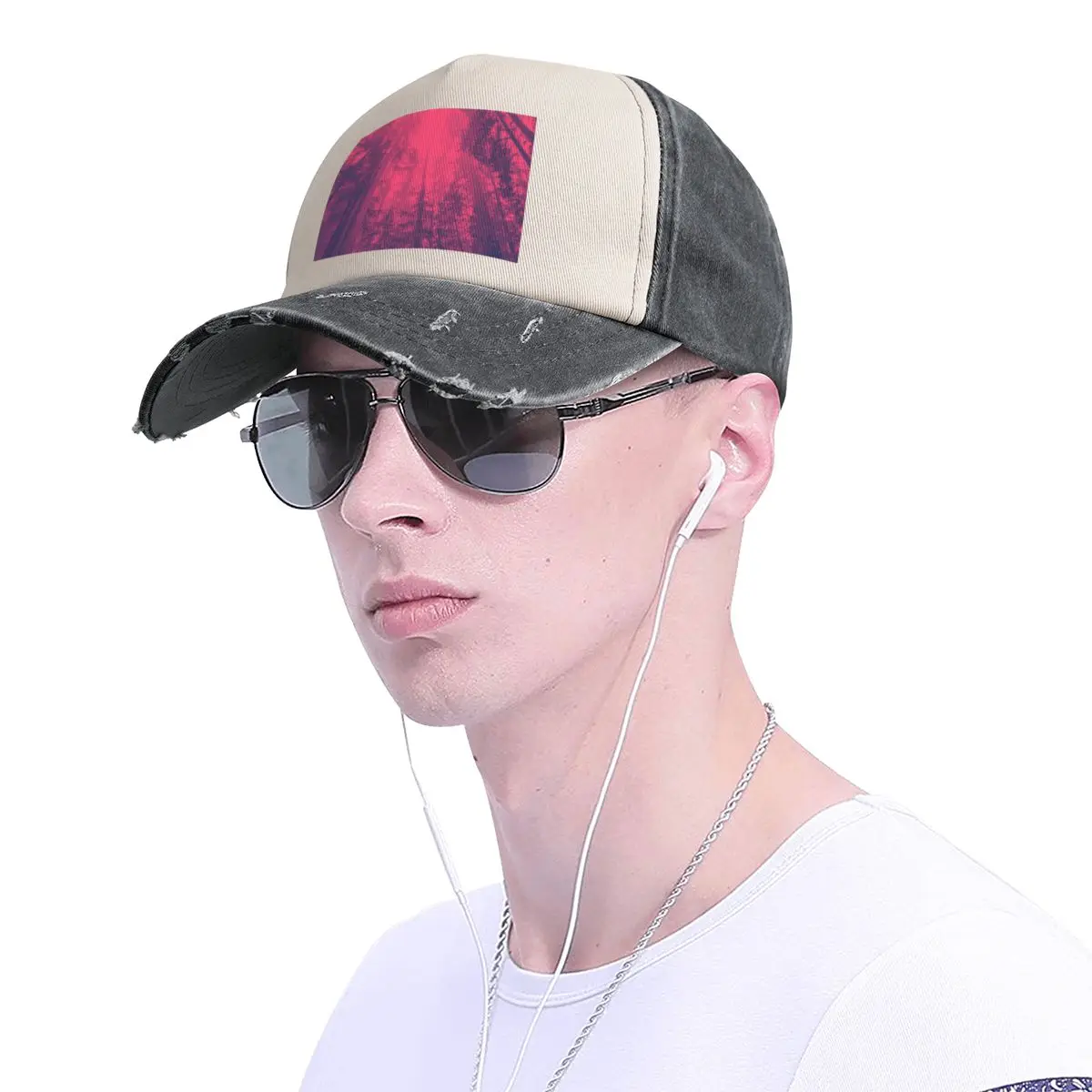 Purpur Wald Baseball Cap Visier Sonnenhut Rugby Frauen Strand Visier Männer