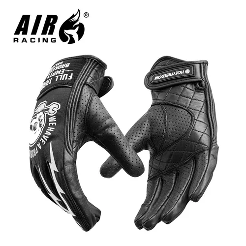 Imagen 2 del producto Holyfreedom guantes de motocicleta guantes de motocicleta de carreras guantes largos de cuero de concha dura guantes gruesos transpirables
