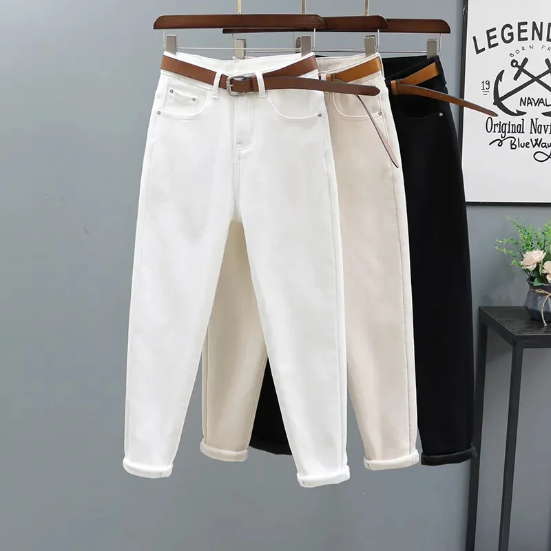 

High Quality Casual Overalls Pants Women Spring Autumn New 2024Pants Lady Loose Straight Harem Trousers Nine Radish Pants Female