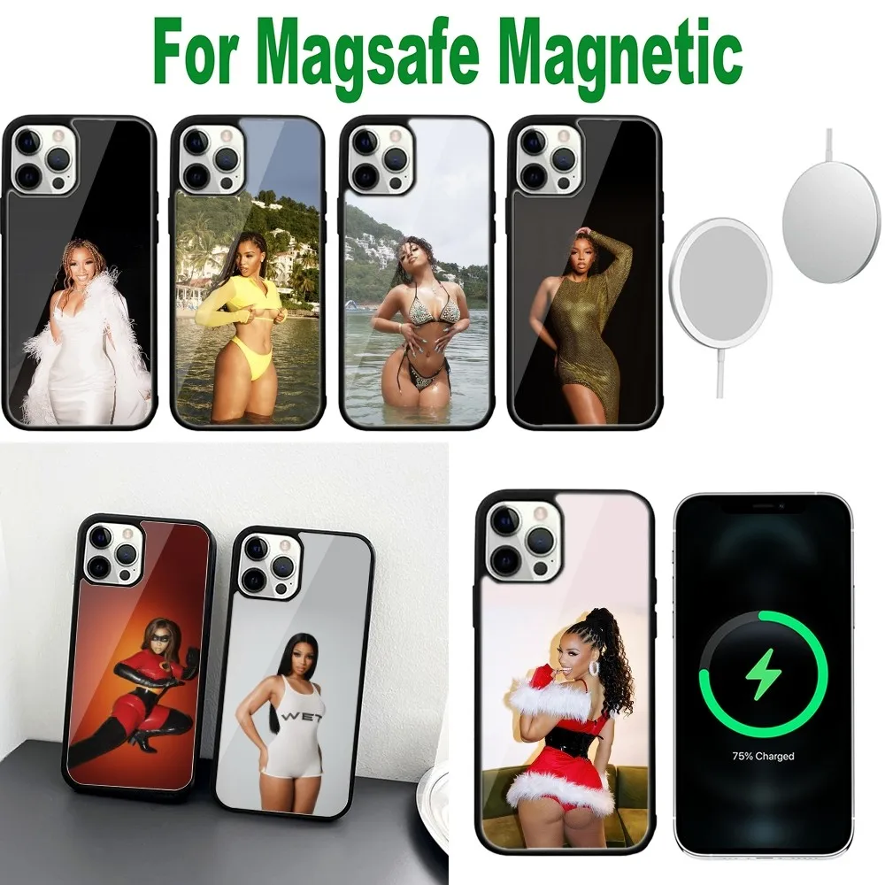 Singer Chloe Bailey Phone Case For iPhone 16,15,14,13,12,11,Plus,Pro,Max,Mini Magsafe Magnetic Wireless Charging