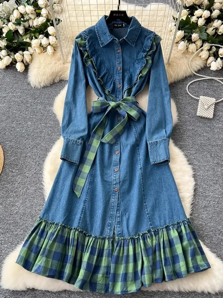 Why This Patchwork Denim Dress Pattern Is the Most Thoughtfully Designed Vintage-Style Dress on AliExpress