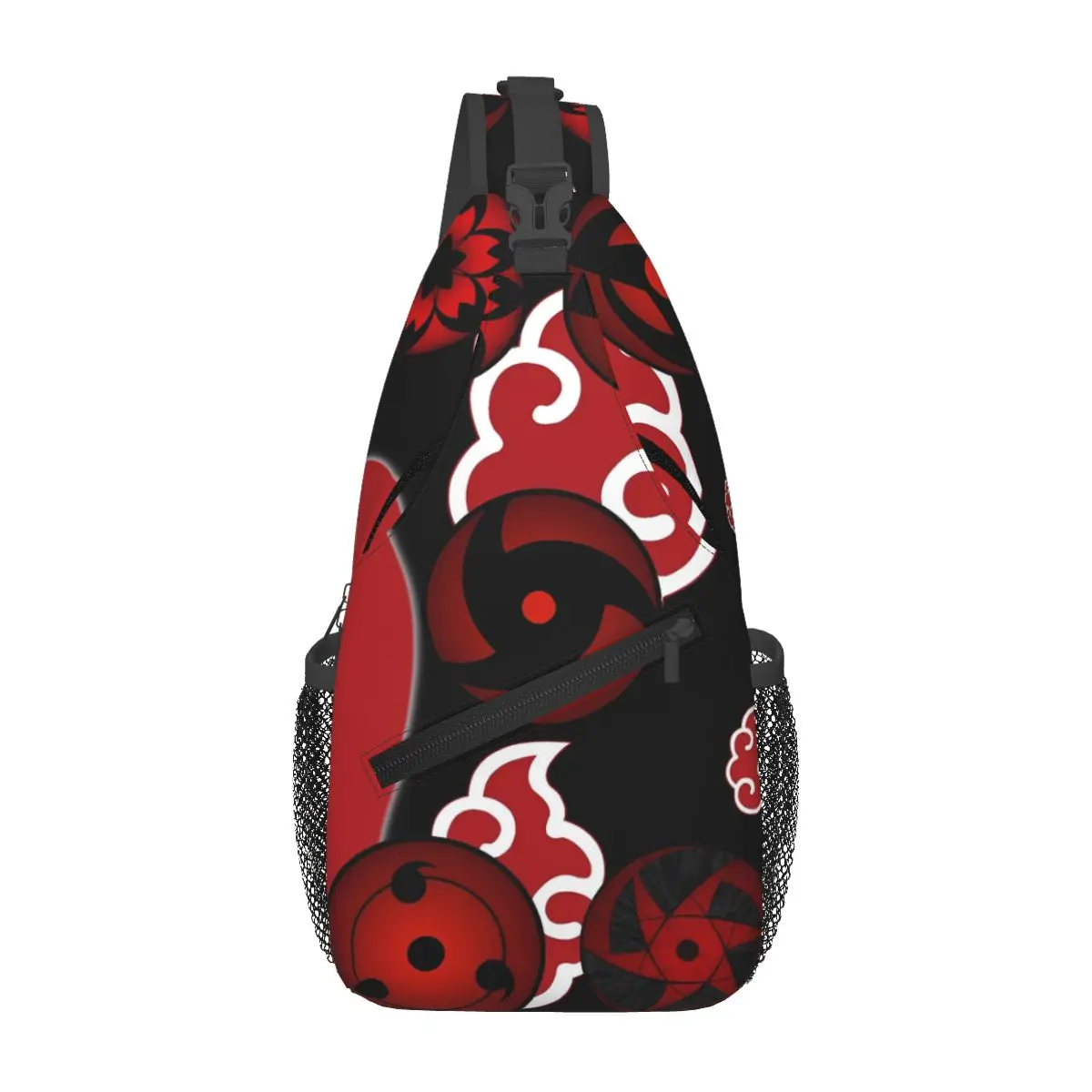 Narutos Cloud Manga bandolera bolso de pecho de moda mochila de hombro mochila para senderismo viaje ciclismo bolsa