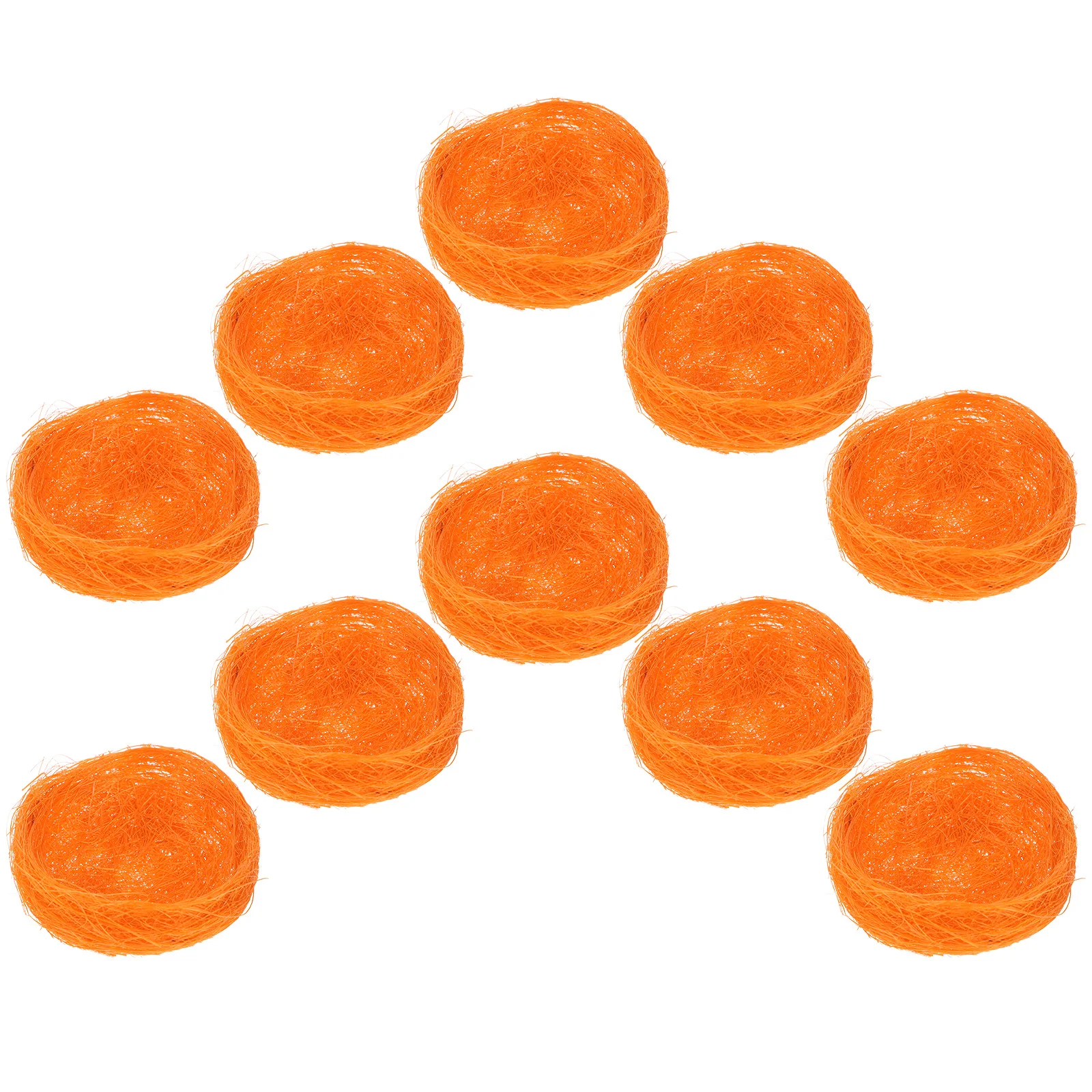 

10Pcs Artificial Bird Nest for Garden Decor Micro Landscape Ornament DIY Craft Prop Fake Bird Nest for Photography Easter