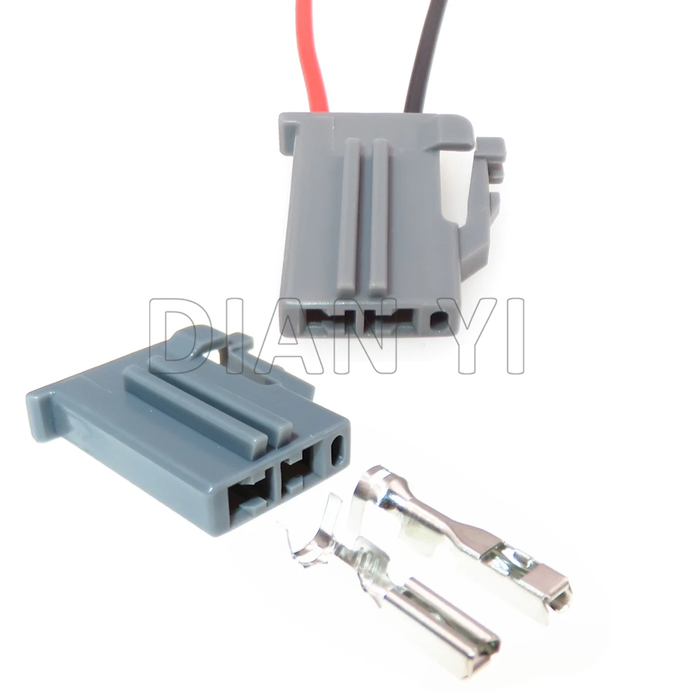 

1 Set 2 Way Starter Auto Wire Socket With Terminal Automotive Unsealed Connector With Cables