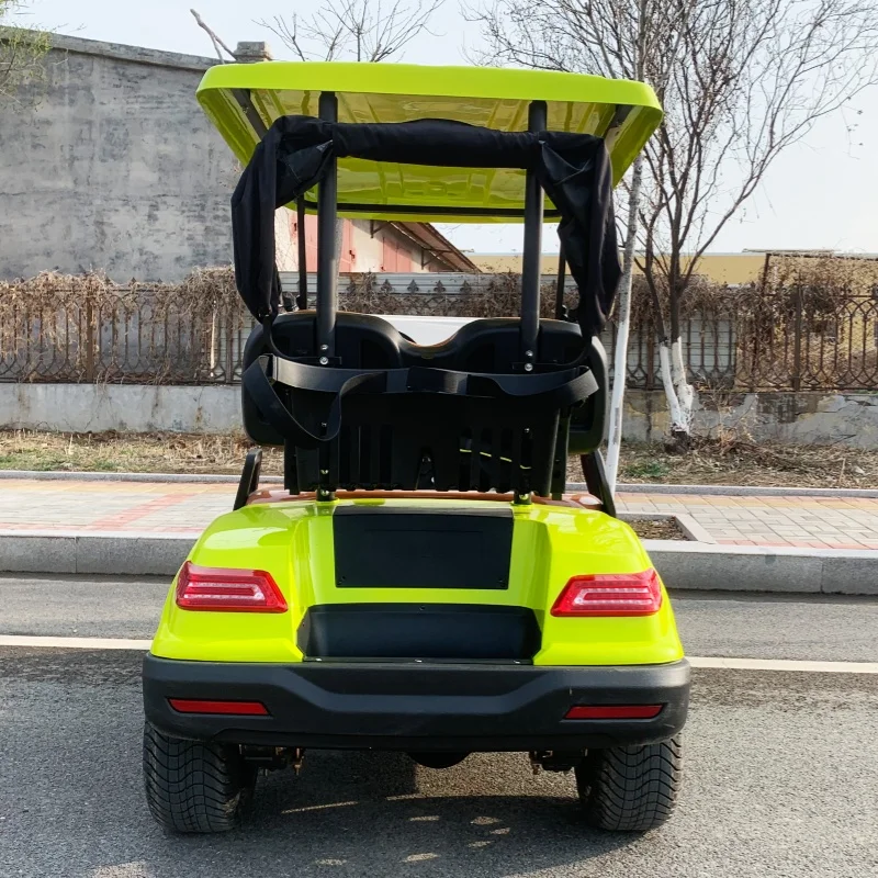 

Factory Price 2 Seat Luxury Electric Golf Cart With 60V 72V Lithium Battery Electric Golf Cart Golf Bag Rain Cover Off Road Tire