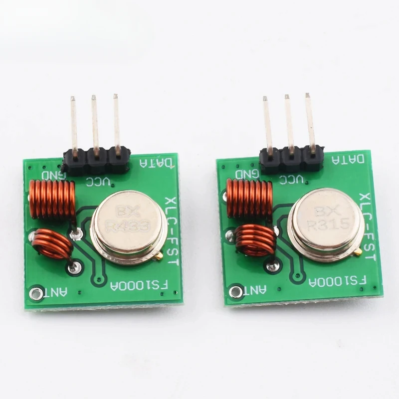 Módulo Transmissor Sem Fio RF 433Mhz 315MHZ e Kit Receptor DC 5V Módulo Sem Fio 315 433 Mhz Kit Eletrônico DIY