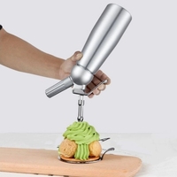 High Quality 500ML Durable Aluminum Cream Whippers Metal Whipped Cream Dispenser Siphon Dessert Tools Good Packing