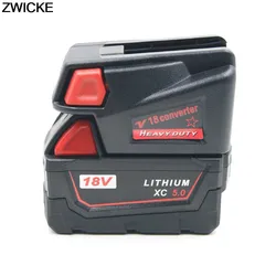 Battery Adapter Converter for Milwaukee 18V Li-Ion Battery to Milwaukee V18 48-11-1830 Battery M18V18
