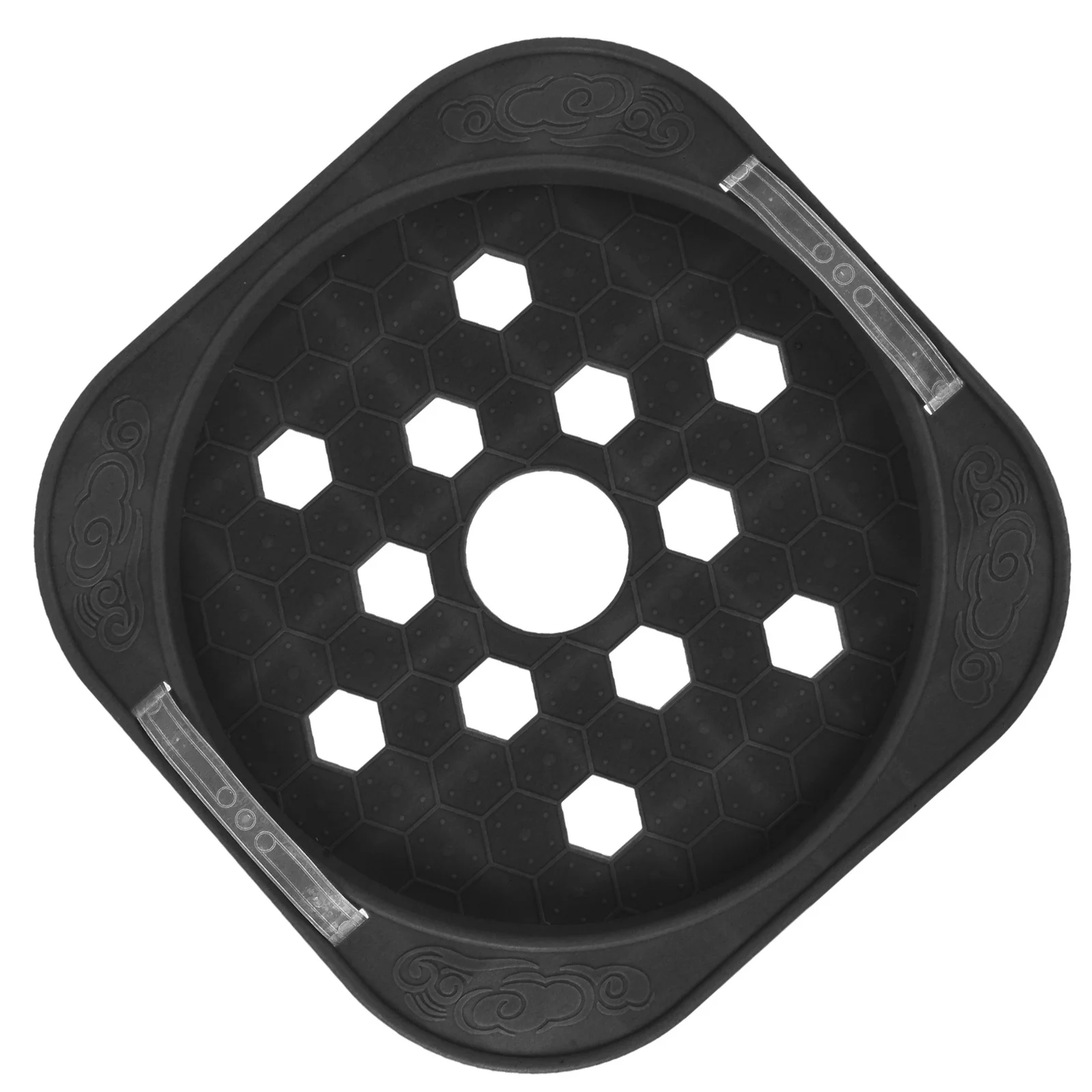 

1Pcs Gas Tank Tray High Quality Plastic Stainless Steel Movable Universal Wheels Kitchen Floor Protector Base Plate