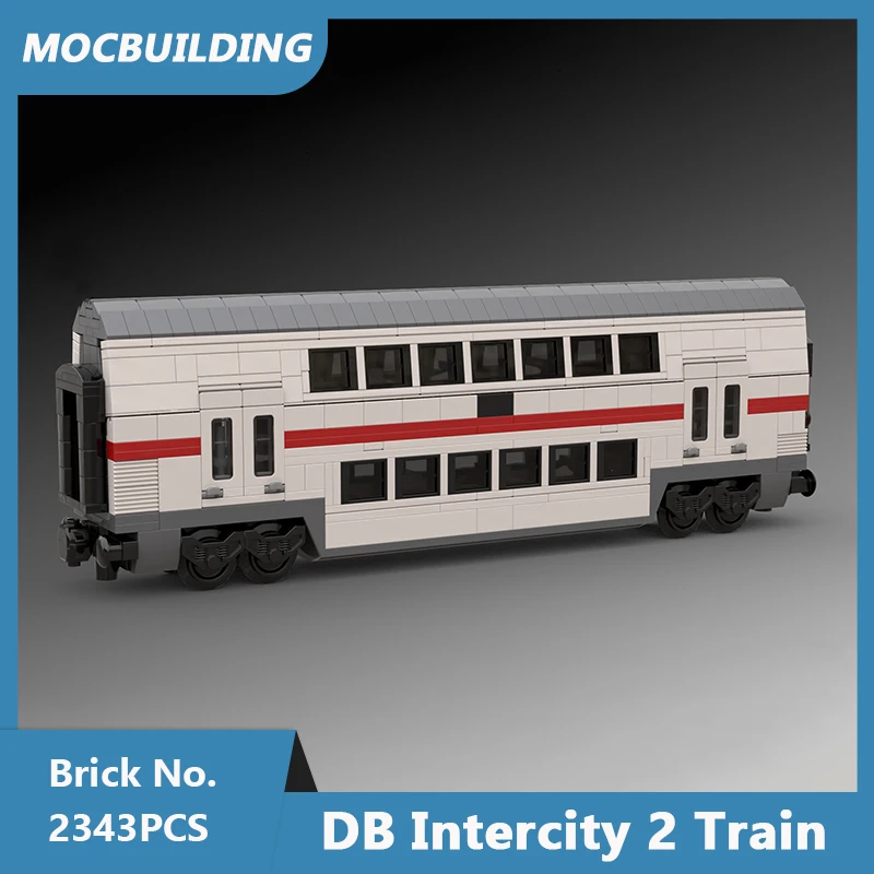 MOC Building Blocks DB Intercity 2 Train Model DIY Assembled Bricks Transportation Educational Creative Toys Gifts 2343PCS