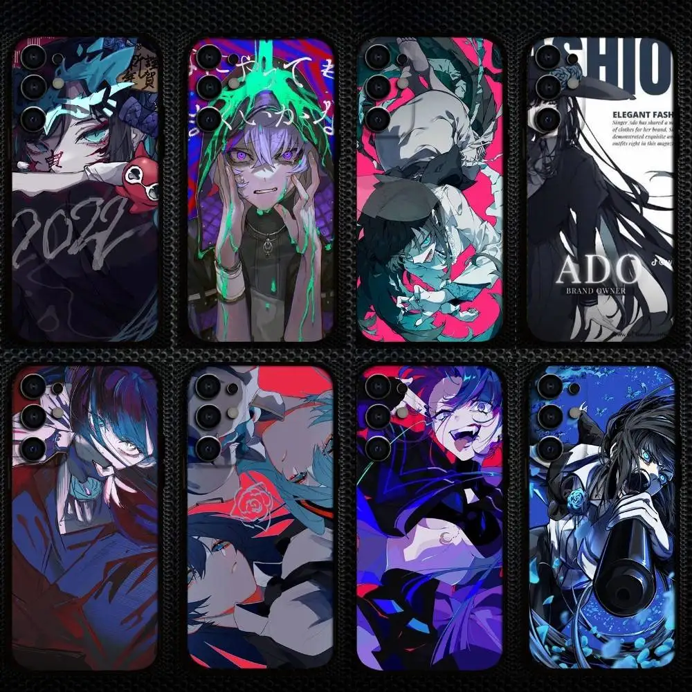 

Ado Kyogen X Uta beiji Phone Case For Samsung S25,S24,S23,S22,S21,S20,Plus,Fe,Lite,Others Black Cover