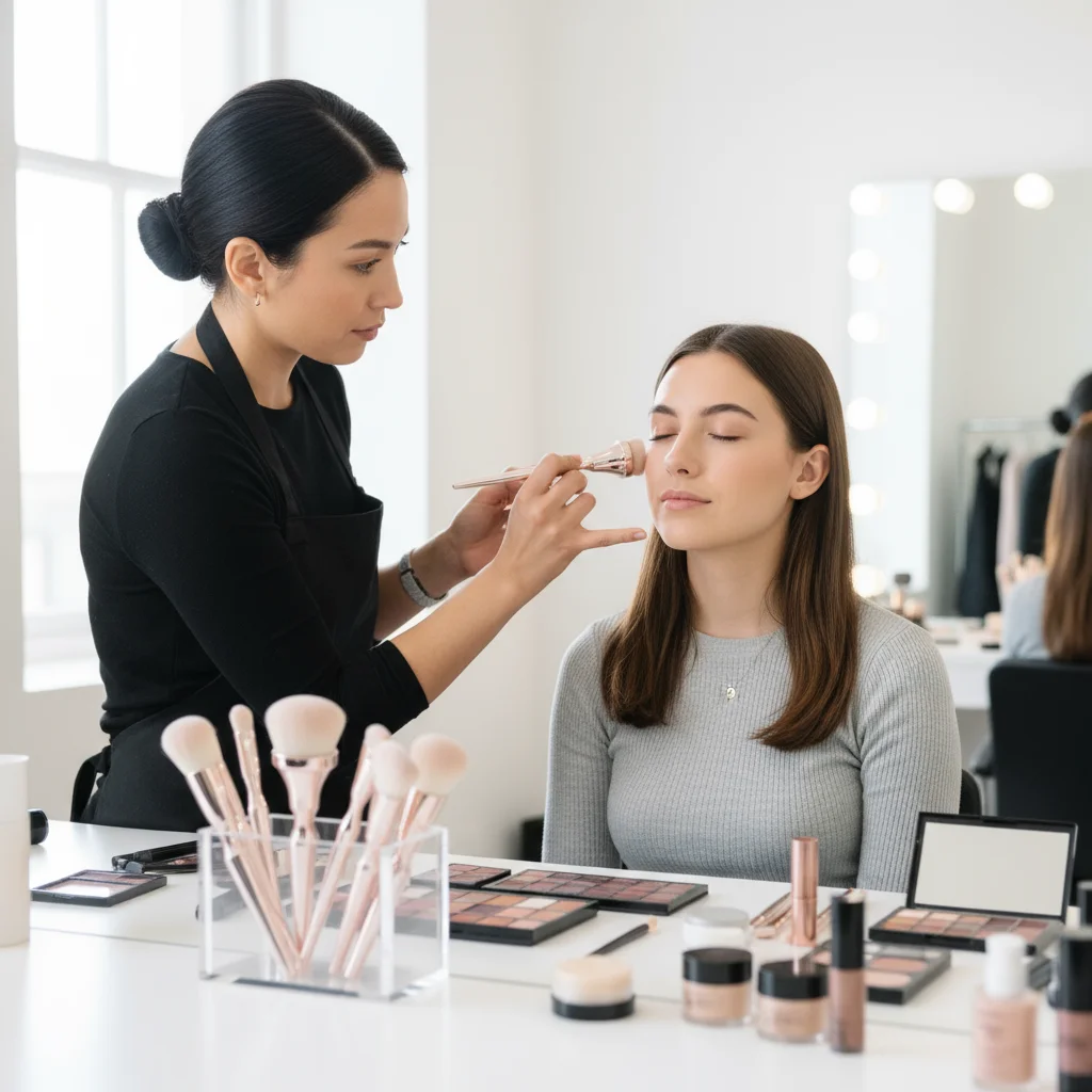 Conjunto de pincéis de maquiagem facial Fink para ferramentas de beleza, como pincéis de base, blush, contorno e sombra