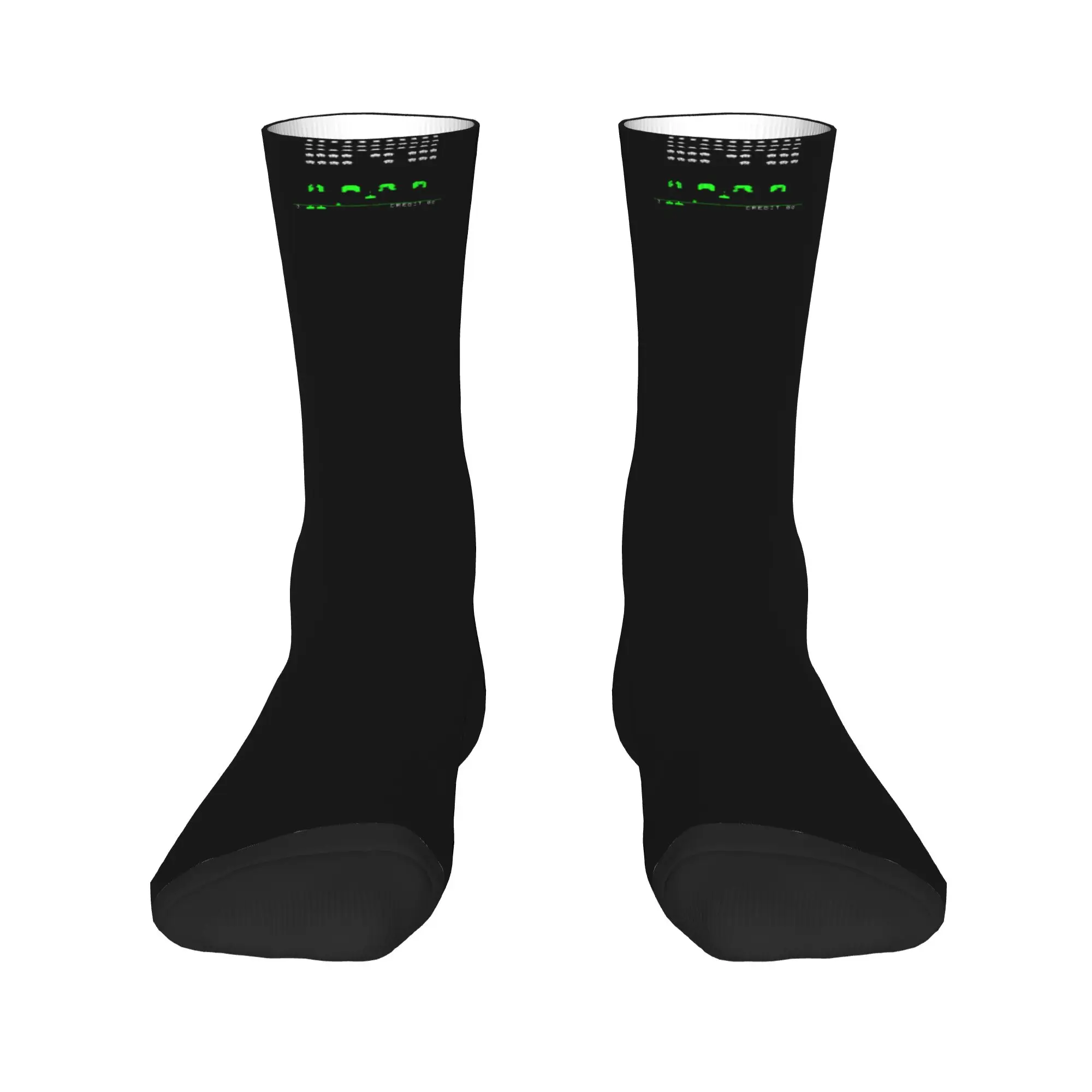 Space Invaders Socks  Funny Stockings Adults Men Comfortable Skateboard Socks Autumn Graphic Anti Skid Socks