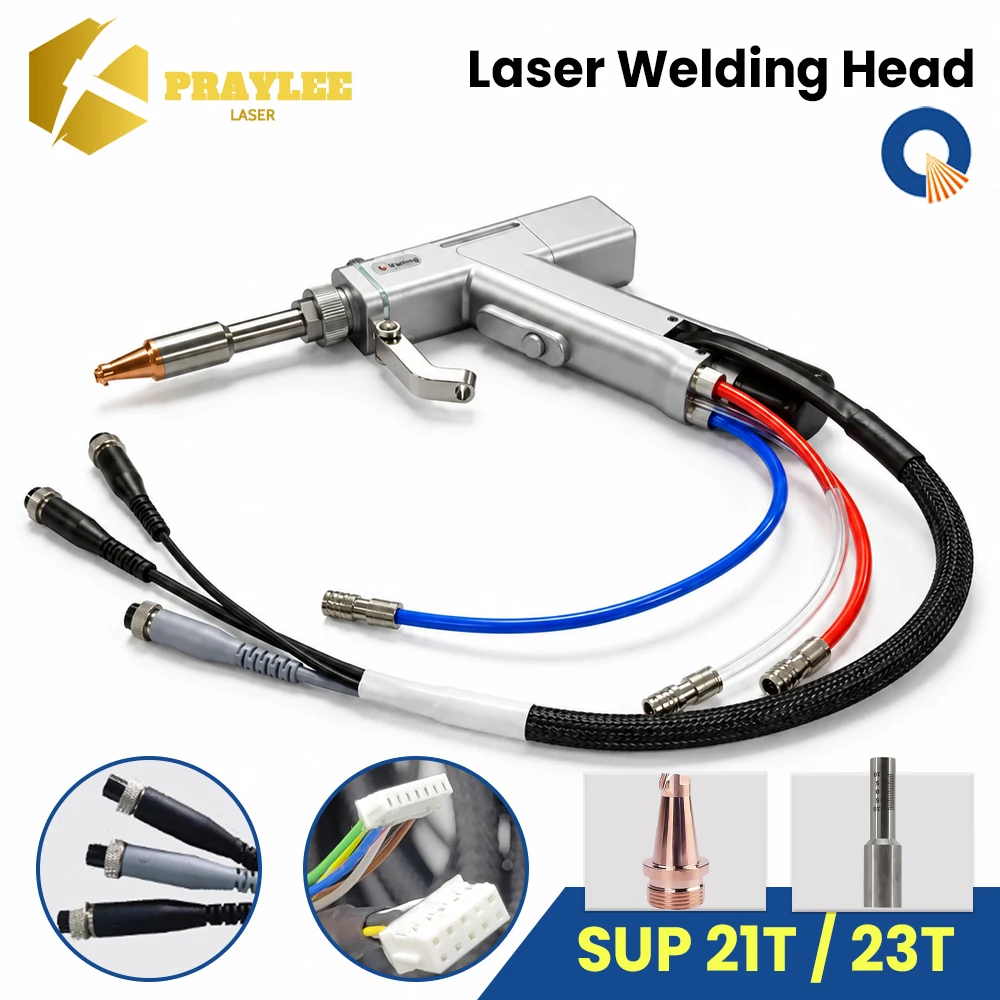 4 in 1 CQWY SUP23T SUP21T Laser Welding Head 3kw Handheld Fiber Laser Head for 0-3000W Laser Welding Machine